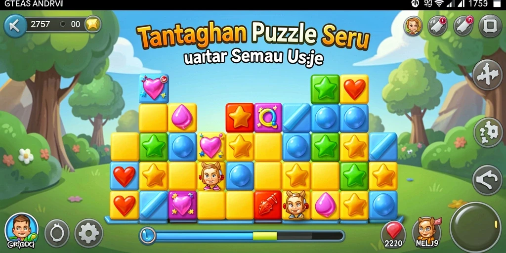 Screenshot utama 2757 menampilkan gameplay puzzle yang menarik dan menantang.