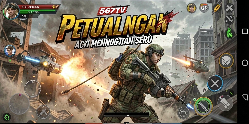 Tampilan gameplay menegangkan dari 567TV dengan aksi seru.