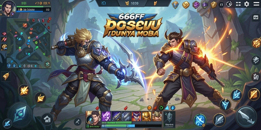 Tampilan gameplay seru dari 666FF dengan karakter menarik.