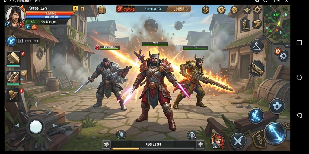 Screenshot menunjukkan gameplay seru di 8055 dengan strategi SLG.