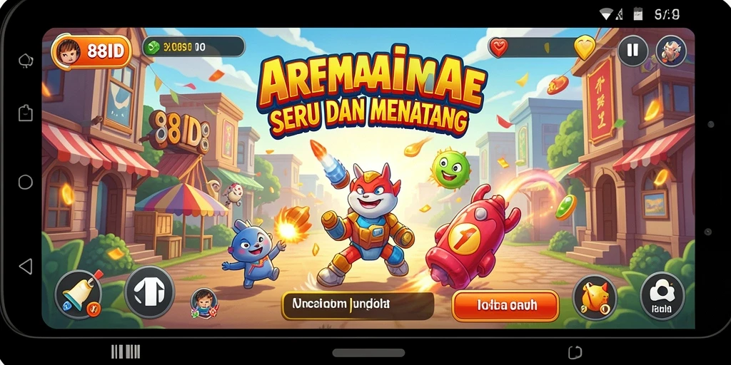 Tampilan gameplay 88ID dengan grafik yang menarik dan gameplay yang seru.