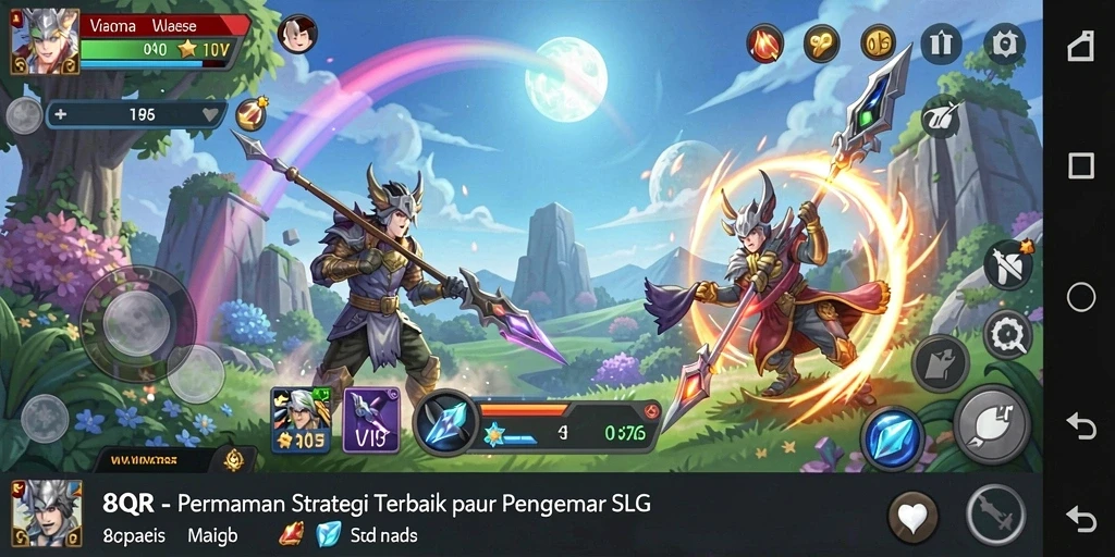 Tangkapan layar gameplay <strong>8QR</strong> menunjukkan aksi strategis yang intens.