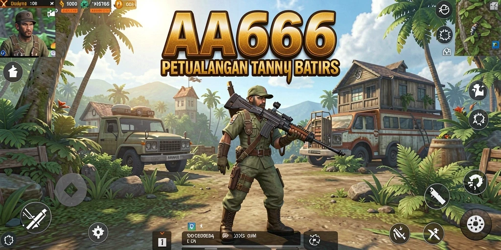 Screenshot gameplay Open World AA666 menunjukkan eksplorasi yang seru.