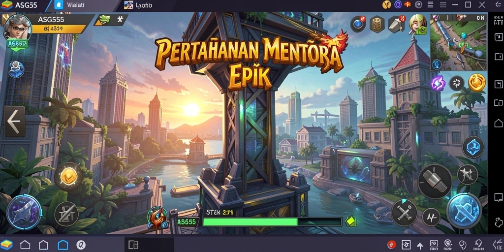 Menampilkan gameplay menara pertahanan yang mendebarkan dan strategis.