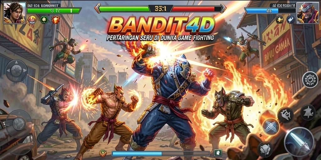 Tampilan gameplay epik saat pertarungan di <strong>BANDIT4D</strong>.