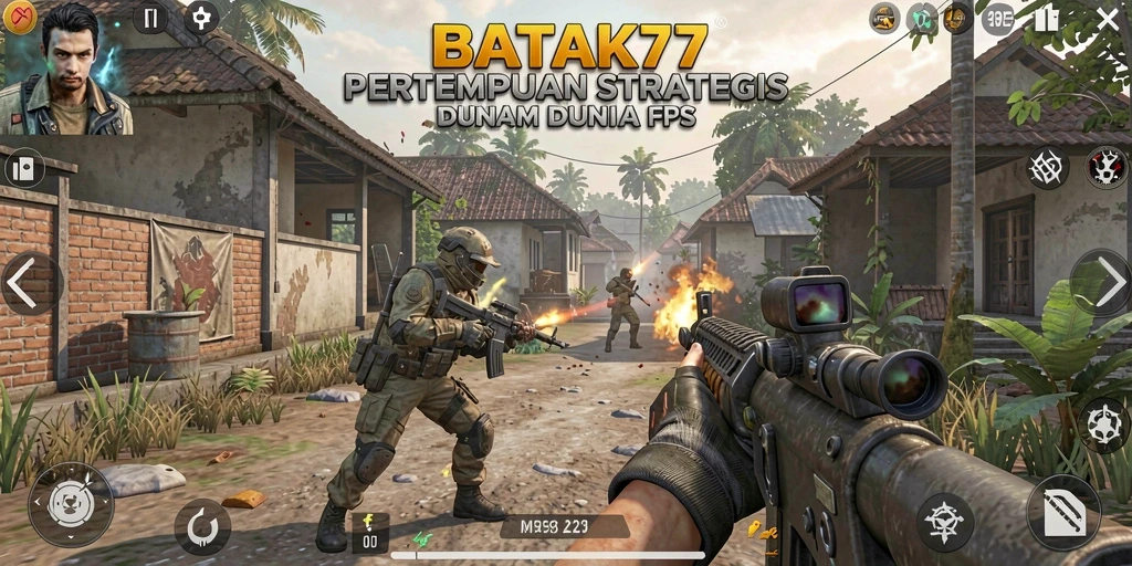 Tampilan gameplay mendebarkan dari BATIK77 saat pertempuran terjadi.
