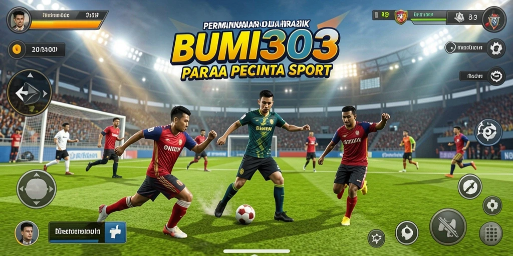 Tampilan gameplay seru di BUMI303, penuh aksi dan strategi olahraga.