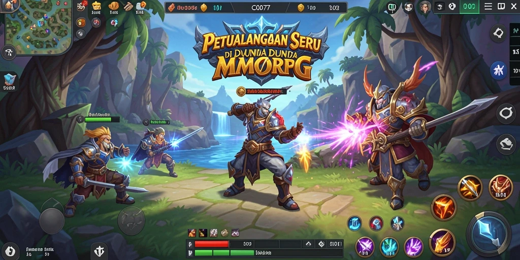 Screenshot gameplay C0077 menampilkan pertarungan seru dan grafis yang menawan.