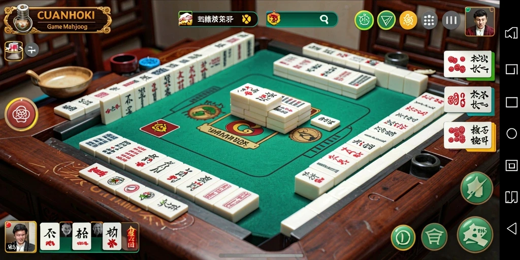 Gameplay CUANHOKI menampilkan keseruan permainan Mahjong.