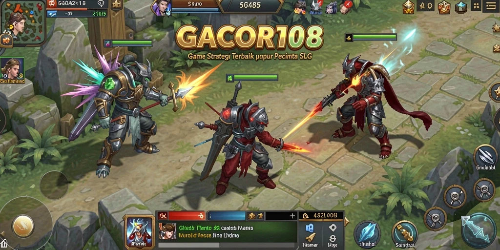 Tampilan gameplay SLG yang seru dan menantang di GACOR108.