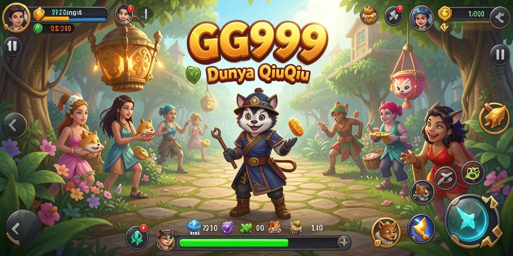 Gameplay QiuQiu yang menarik dan kompetitif.
