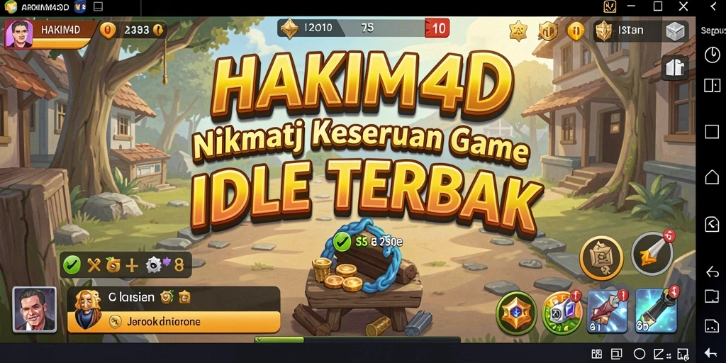 Gameplay HAKIM4D yang seru dan menarik dalam format Idle.