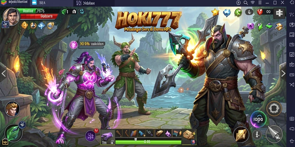 Tampilan gameplay HOKI777 yang menegangkan dan menarik.