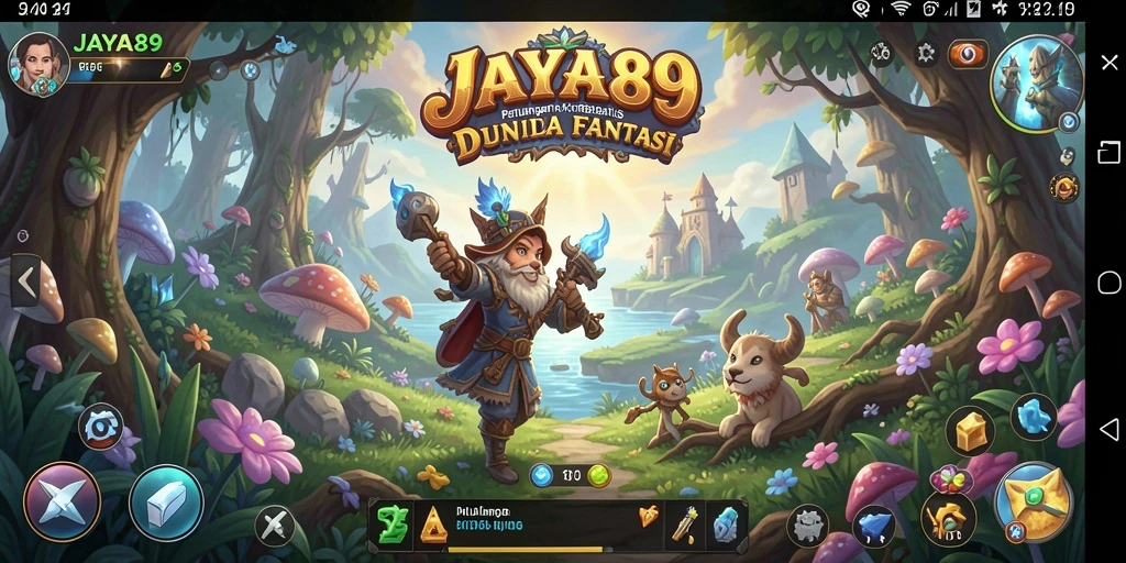 Tampilan utama gameplay ARPG JAYA89 yang menegangkan.
