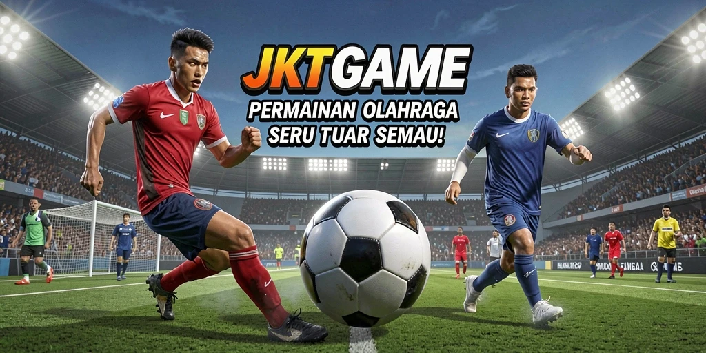 Tangkapan layar gameplay JKTGAME menunjukkan aksi olahraga yang seru.