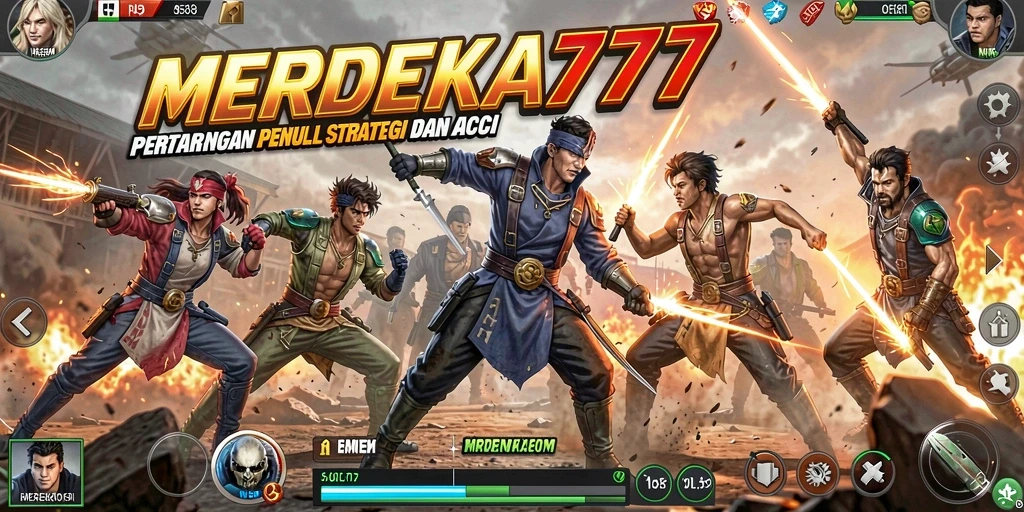 Tampilan gameplay menarik dari game Fighting MERDEKA777.