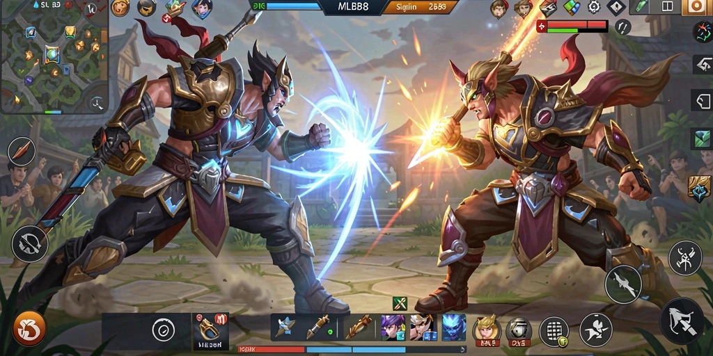 Tampilan epik gameplay pertarungan di MLBB8.