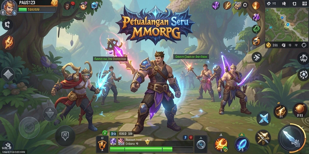 Tampilan gameplay PAUS123 dengan aksi seru dan petualangan menantang.