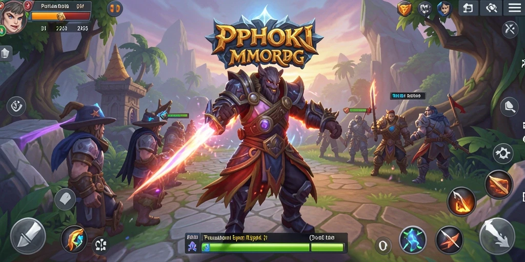 Screenshot gameplay PPHOKI yang menunjukkan aksi seru dalam pertempuran.