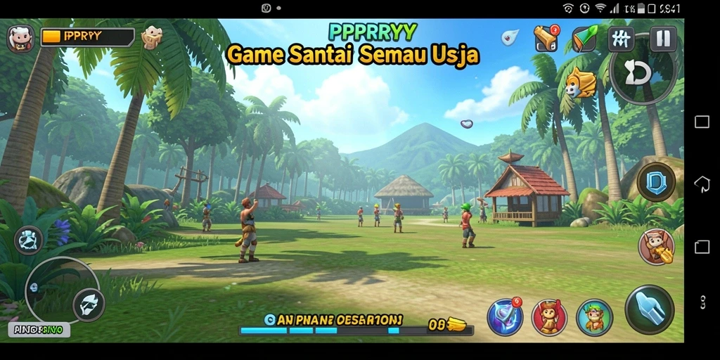 Tampilan gameplay penuh warna dari PPRRYY yang mengasyikkan.