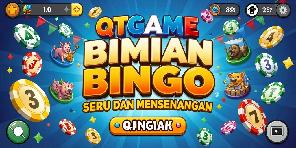 Tampilan gameplay QTGAME yang menarik dan menyenangkan saat bermain Bingo.