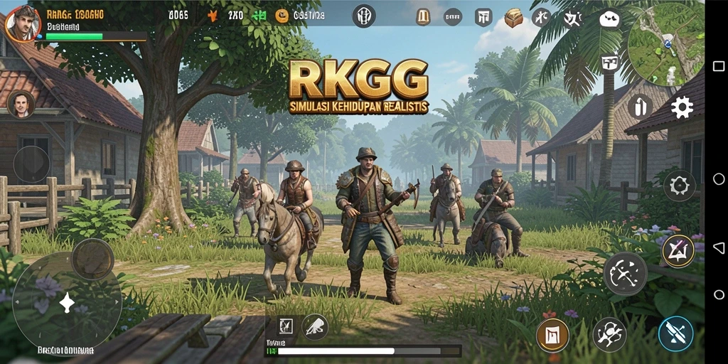 Screenshot RKGG menampilkan grafis gameplay simulasi yang menakjubkan.