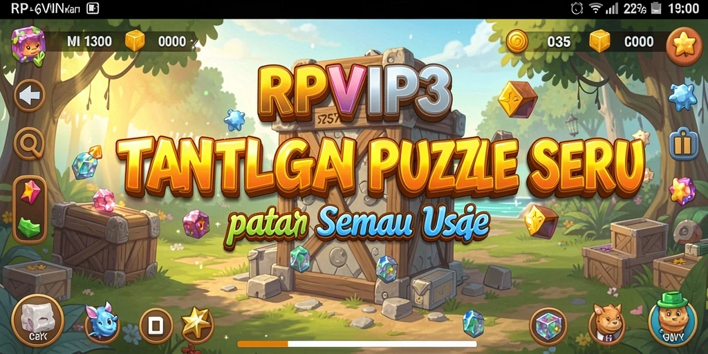 TampilanGameplay puzzle RPVIP3 yang memukau dan menantang.