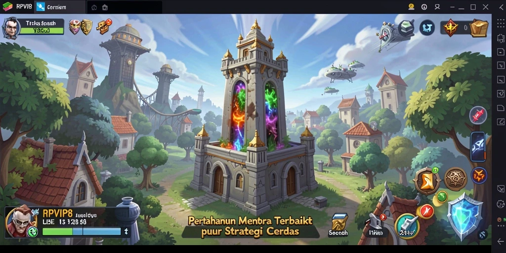 Gameplay menegangkan dalam Tower Defense yang mendebarkan.
