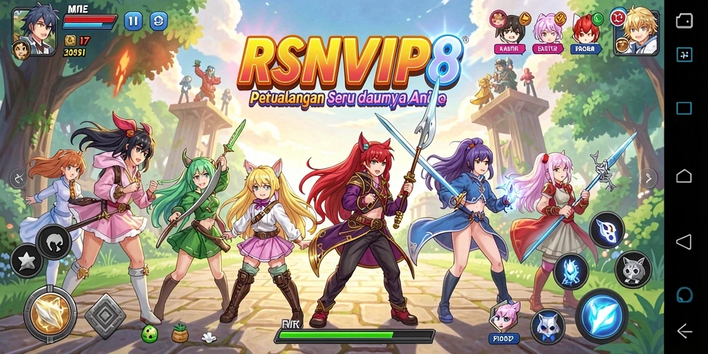 Tangkapan layar gameplay RSNVIP8 yang menarik di dunia anime.