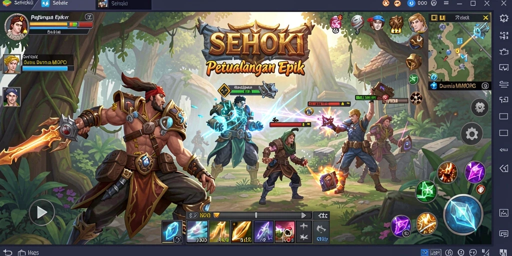 Tampilan gameplay seru dan menegangkan di dunia SEHOKI.