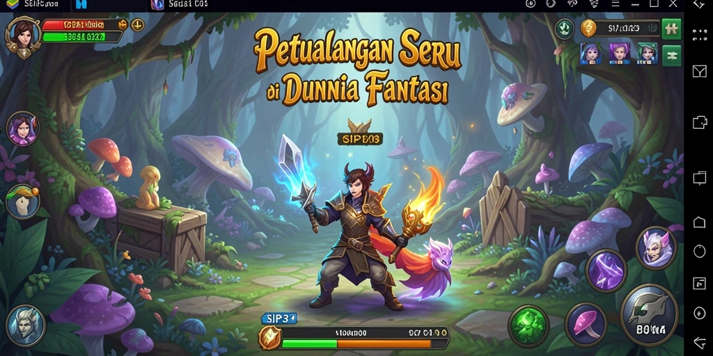 Screenshot utama SIP33 menampilkan aksi petualangan seru.
