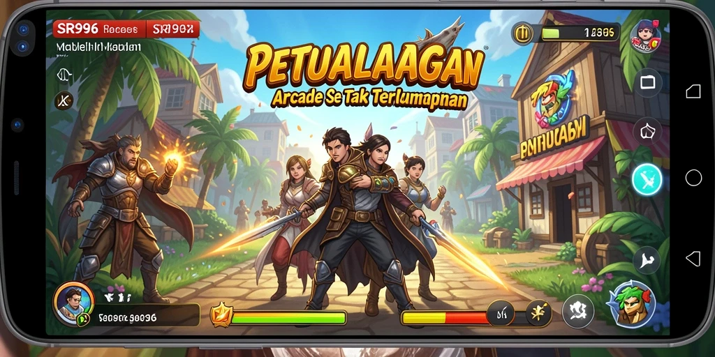 Tampilan gameplay seru dari SR996 dengan karakter dan level yang menarik.