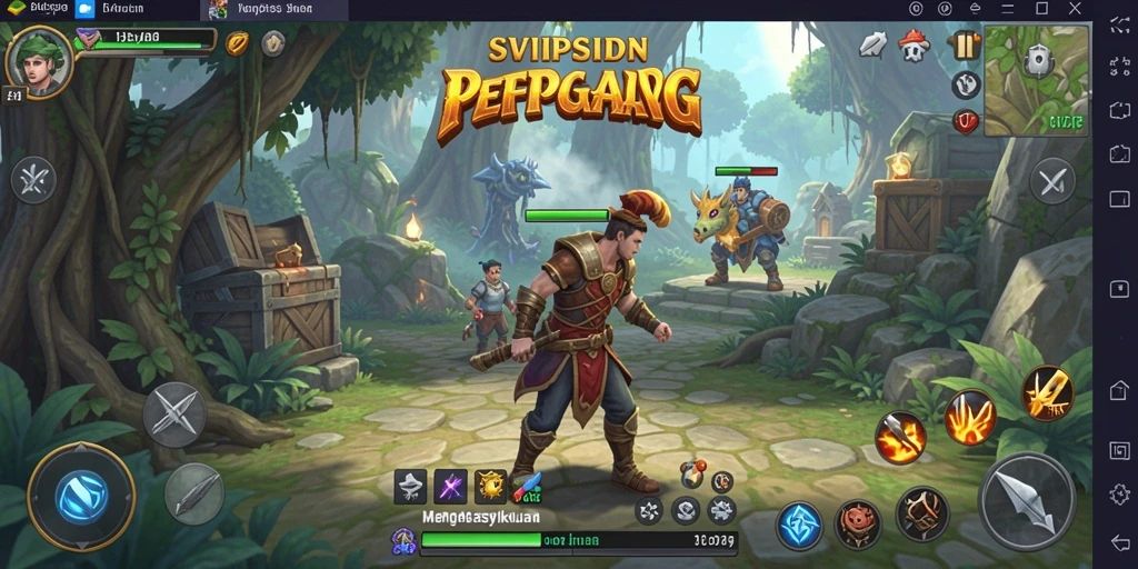 Gameplay RPG epik dalam SVIPSIDN, penuh tantangan dan misi menarik.