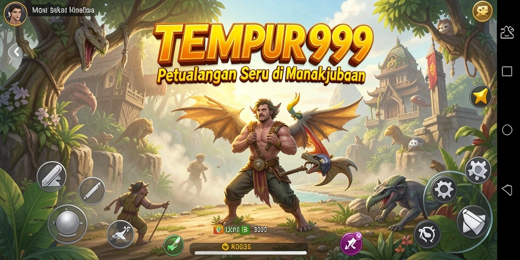 Tangkapan layar TEMPUR99 menunjukkan aksi seru dan grafis menawan dalam permainan petualangan.