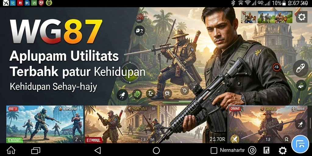 Tampilan antarmuka aplikasi WG87 yang sederhana dan efektif untuk pengoptimalan perangkat.