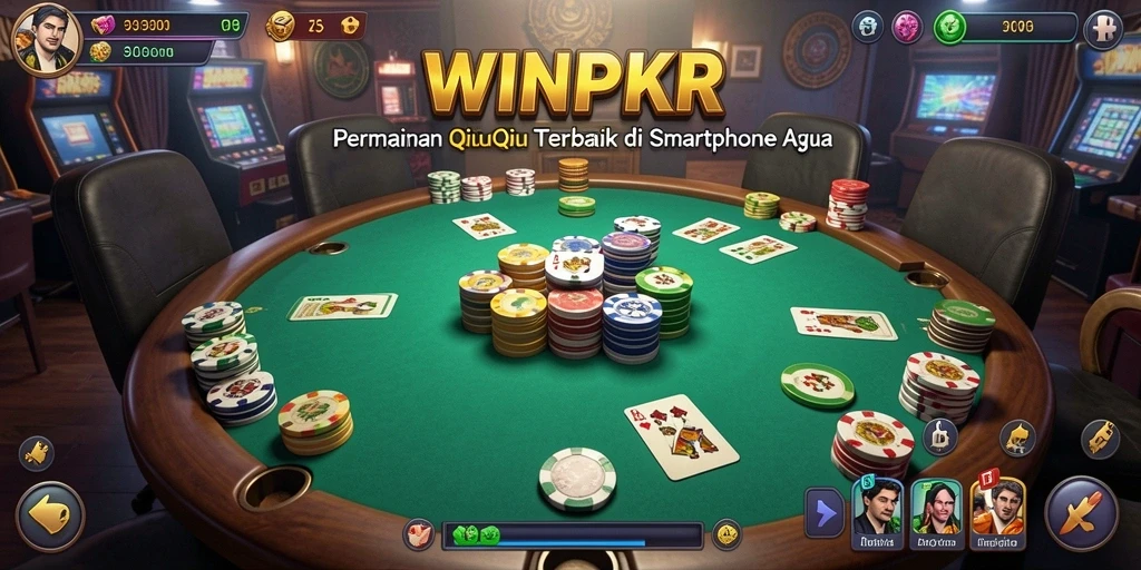 Gameplay seru QiuQiu di WINPKR menunjukkan intensitas permainan.