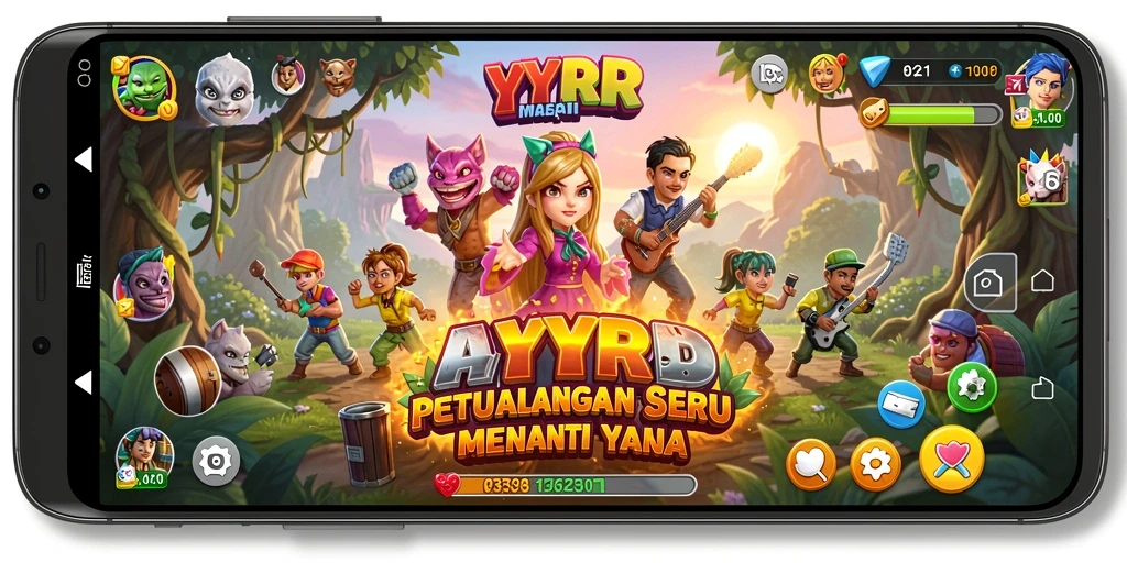 Gameplay YYRR yang penuh petualangan menunggu eksplorasi Anda.